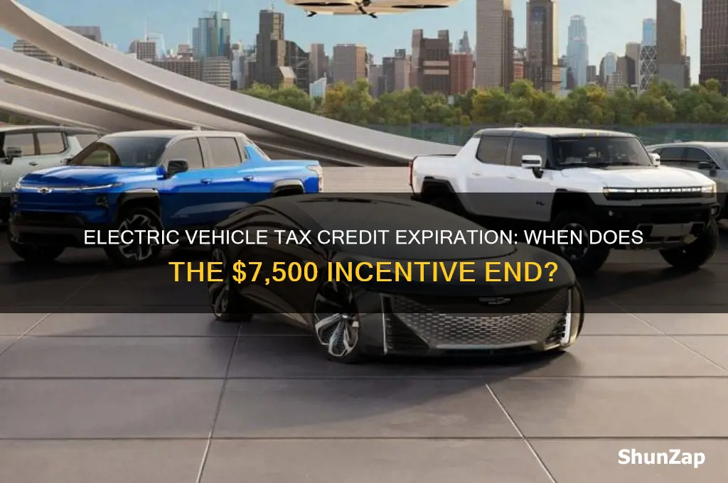 when does 7500 credit for electric car end