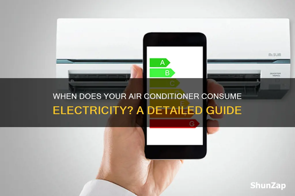 when does a air conditioner use electricity