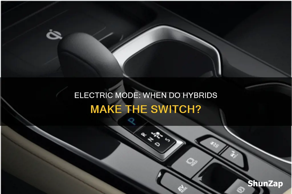 when does a hybrid run on electric