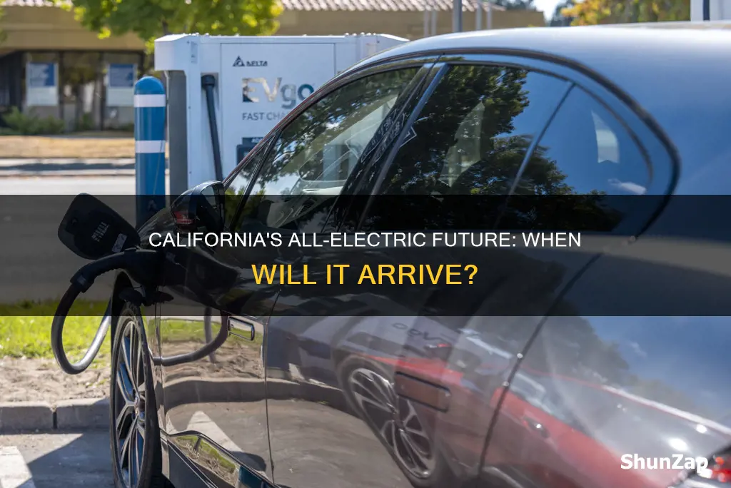 when does california go all electric vehicles