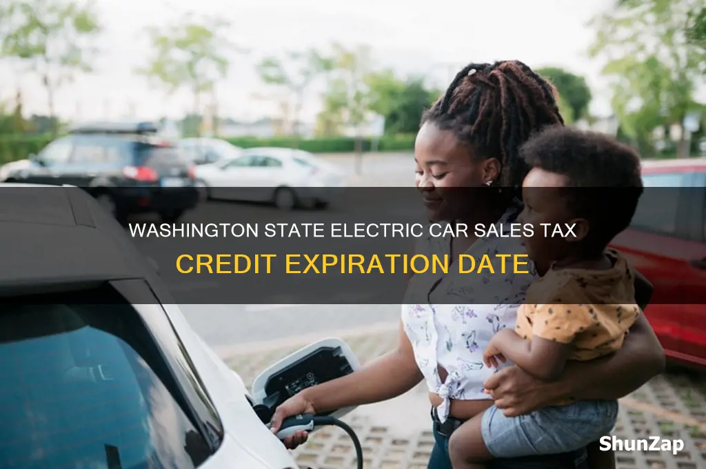 when does electric car sales tax credit expire washington state