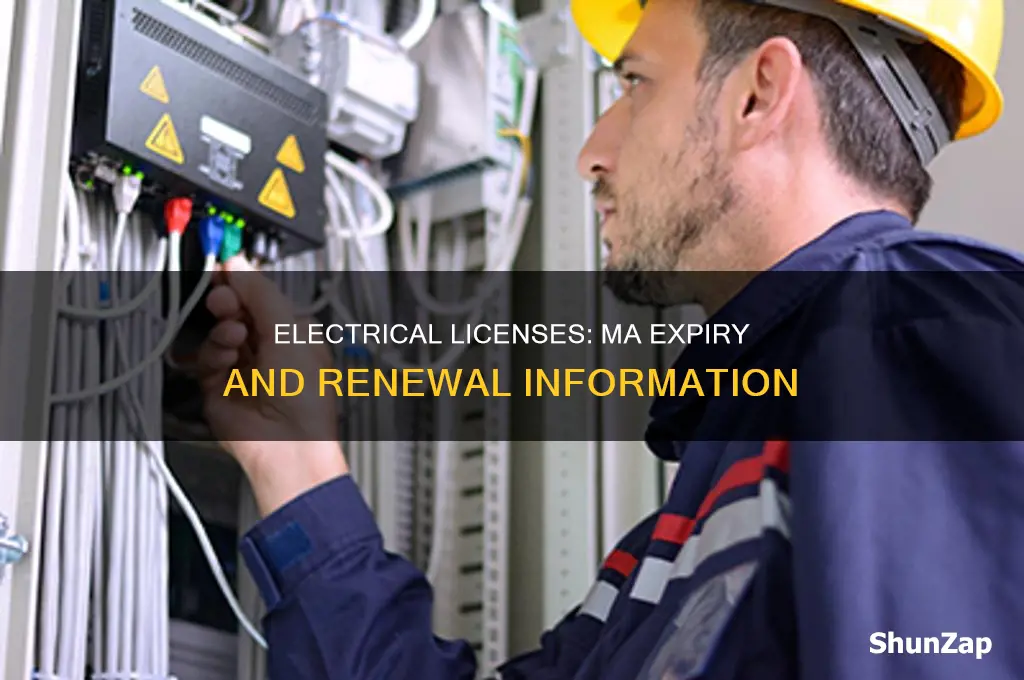 when does electrical license expire in ma