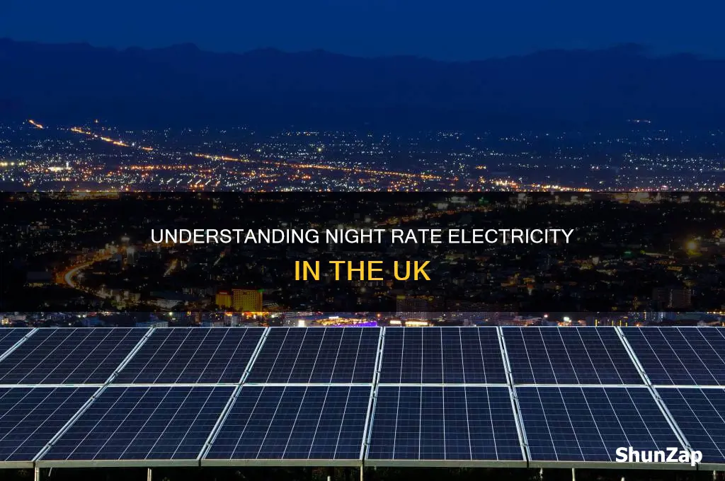when does night rate electricity start uk