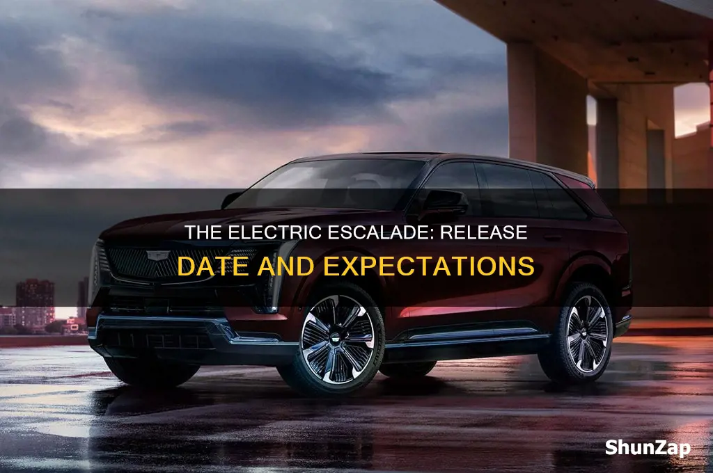 when does the electric escalade come out