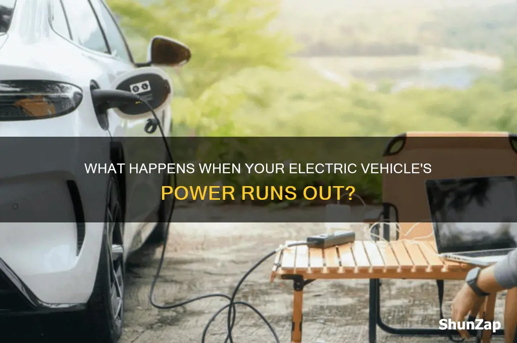 when electric car energy stops