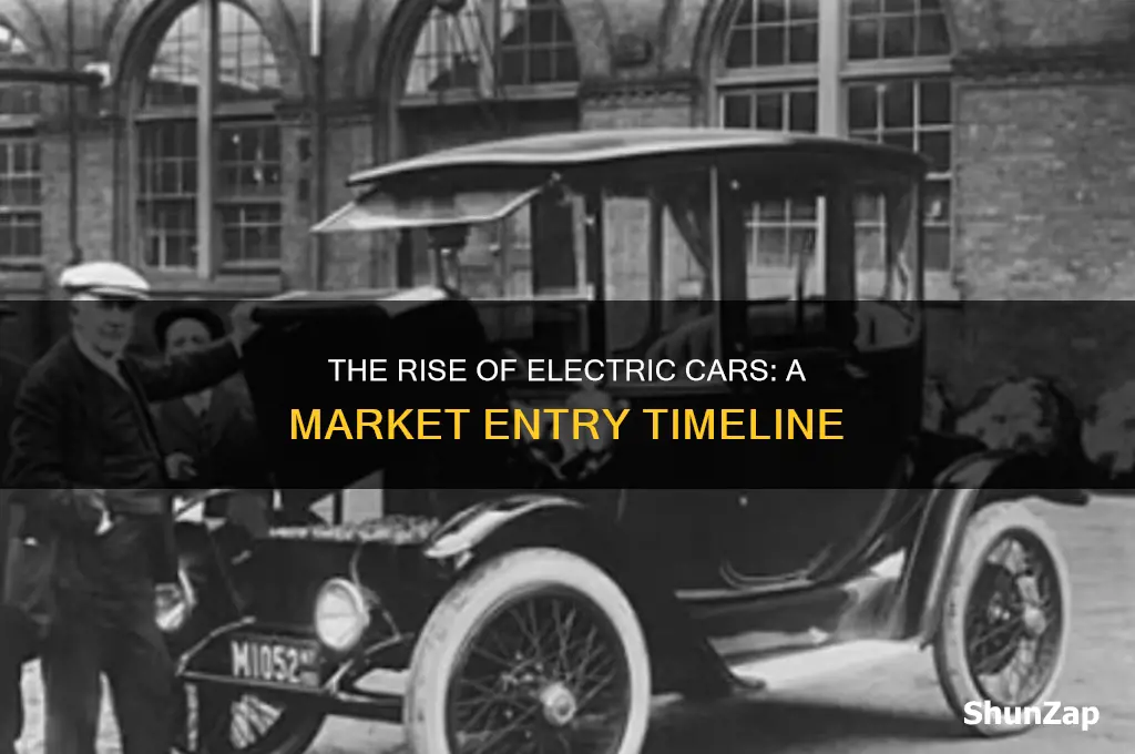 when electric cars were enterd in market