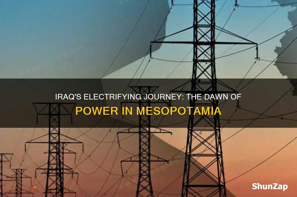 when electricity was first used in iraq