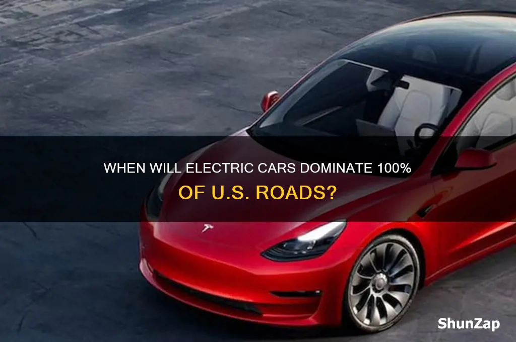 when electrics cars will be 100 in usa