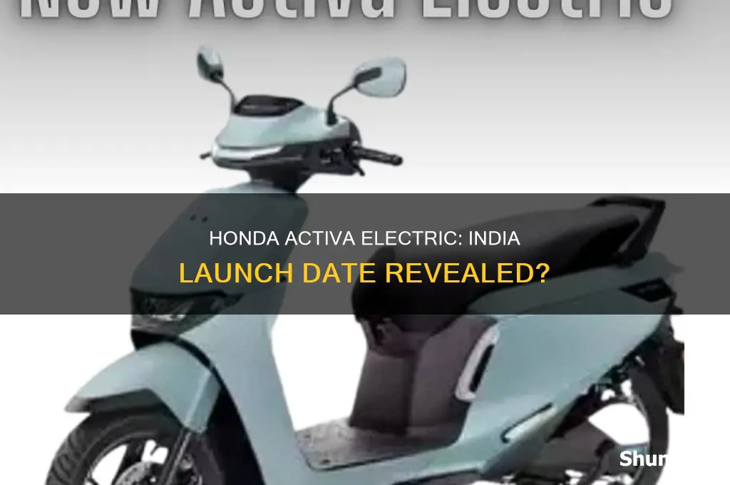 when honda activa electric launch in india