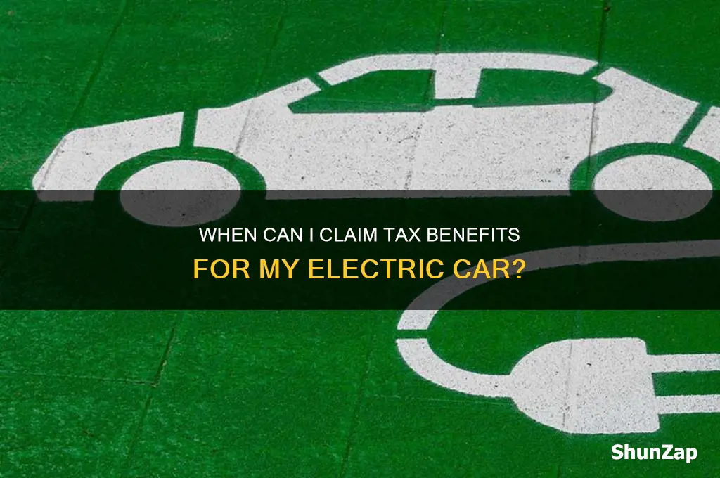 when i can summit the taxes for my electric car
