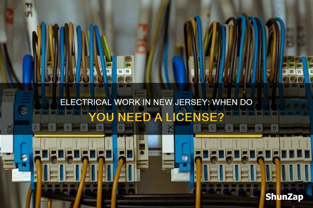 when is a nj electrical license required