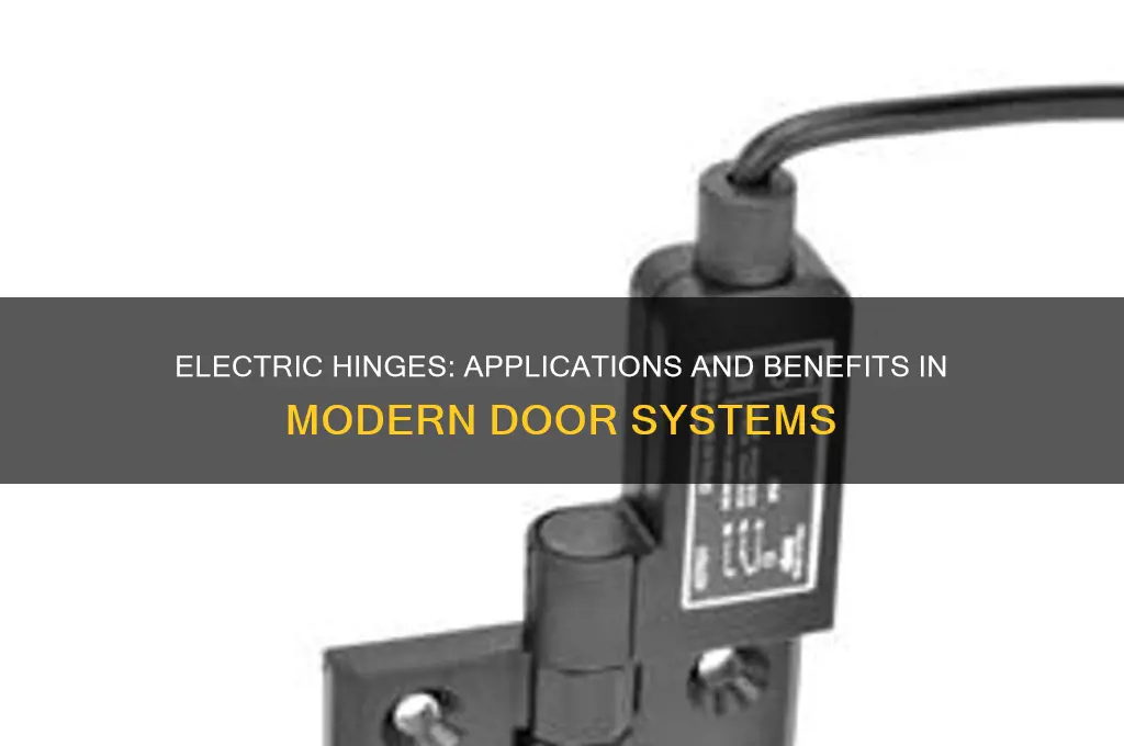 when is an electric hinge used