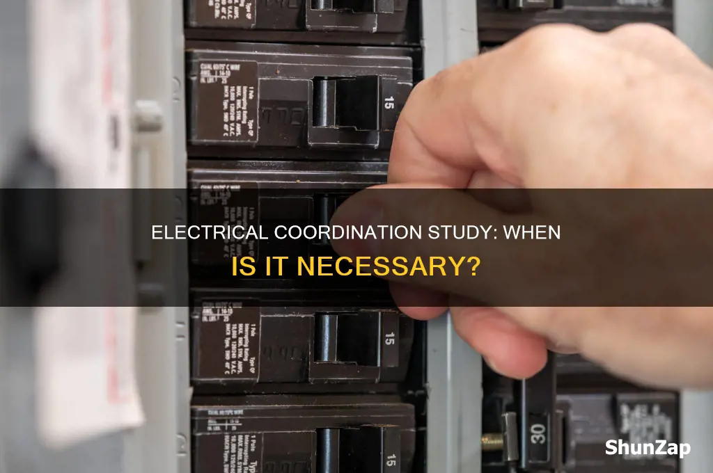 when is an electrical coordination study required