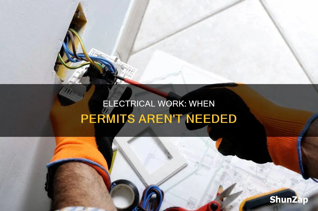 when is an electrical permit not required