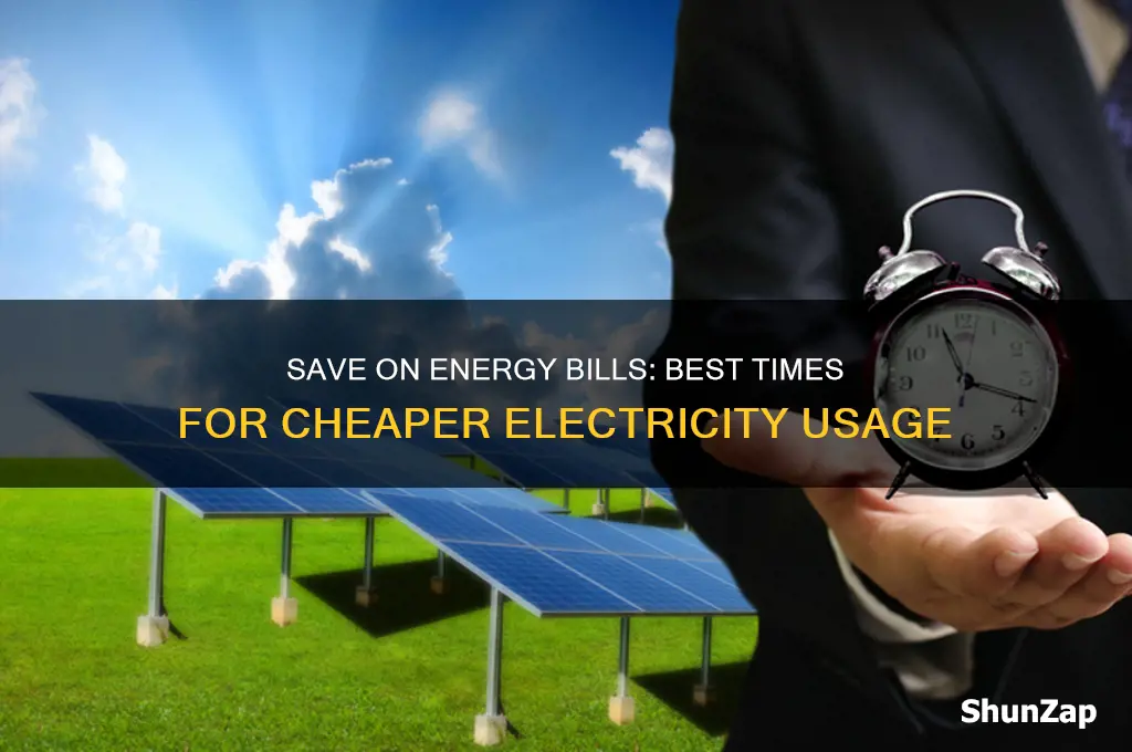 when is cheaper to use electricity