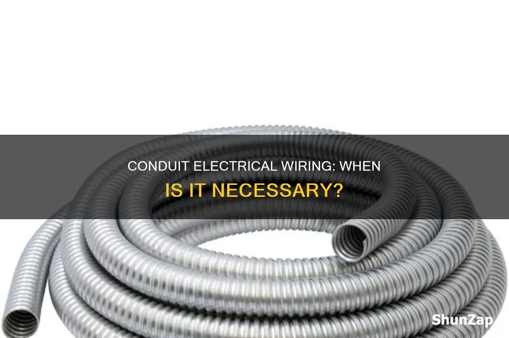 when is conduit required for electrical wiring