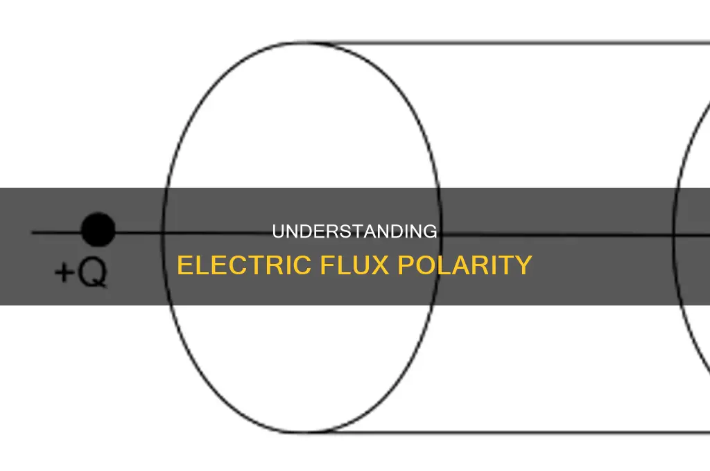 when is electric flux positive and negative