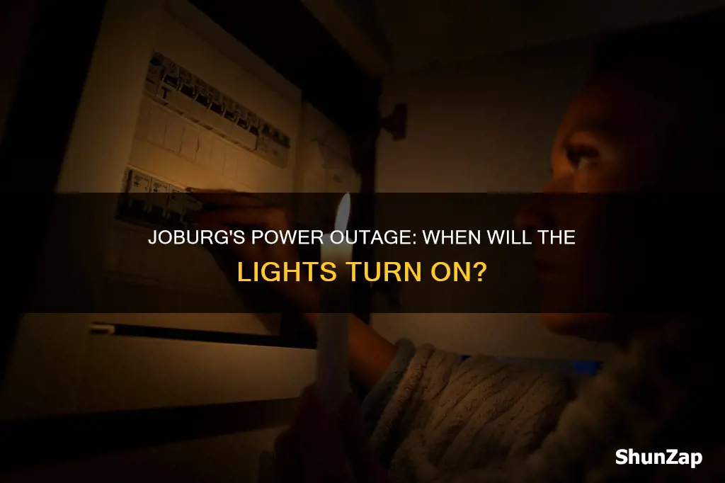 when is electricity coming back in joburg
