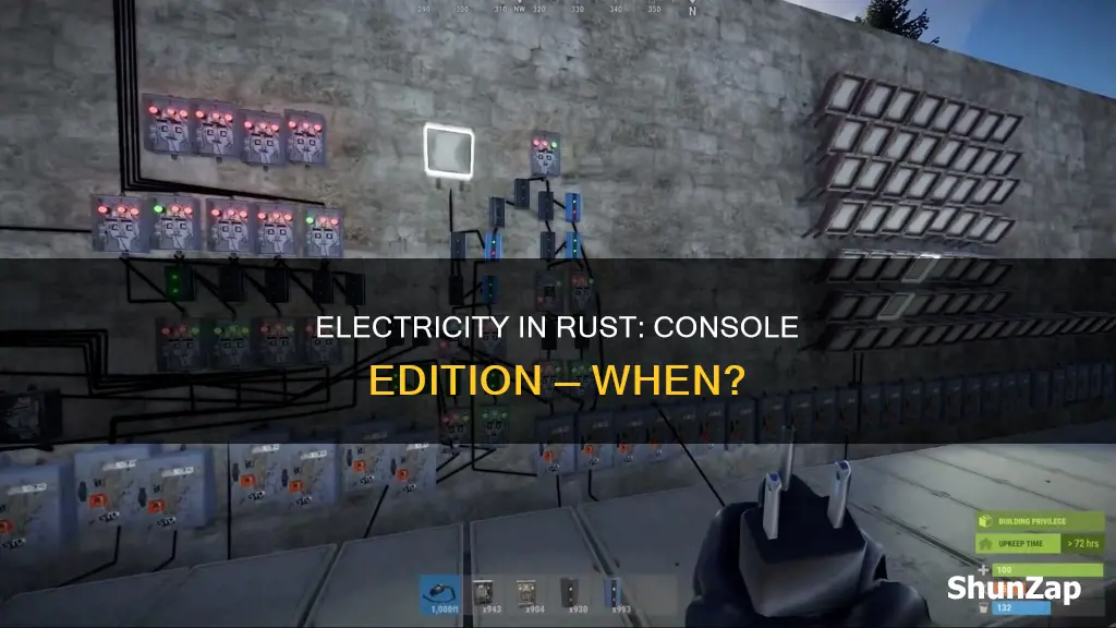 when is electricity coming to rust console
