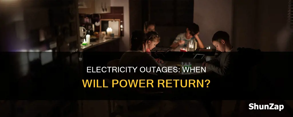 when is electricity going to be restored