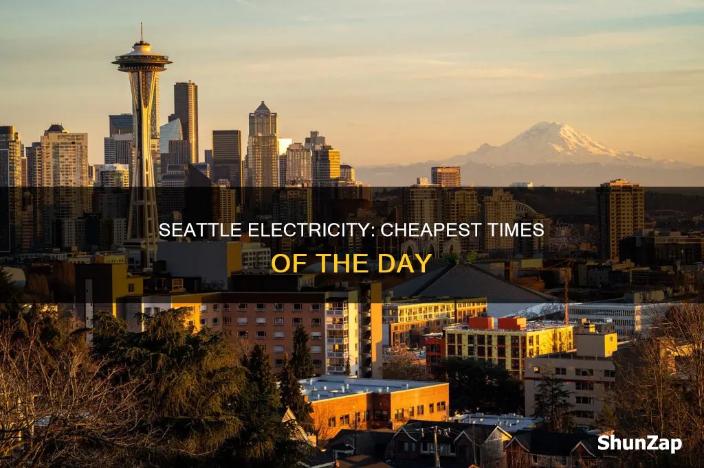 when is electricity seattle cheapest during day