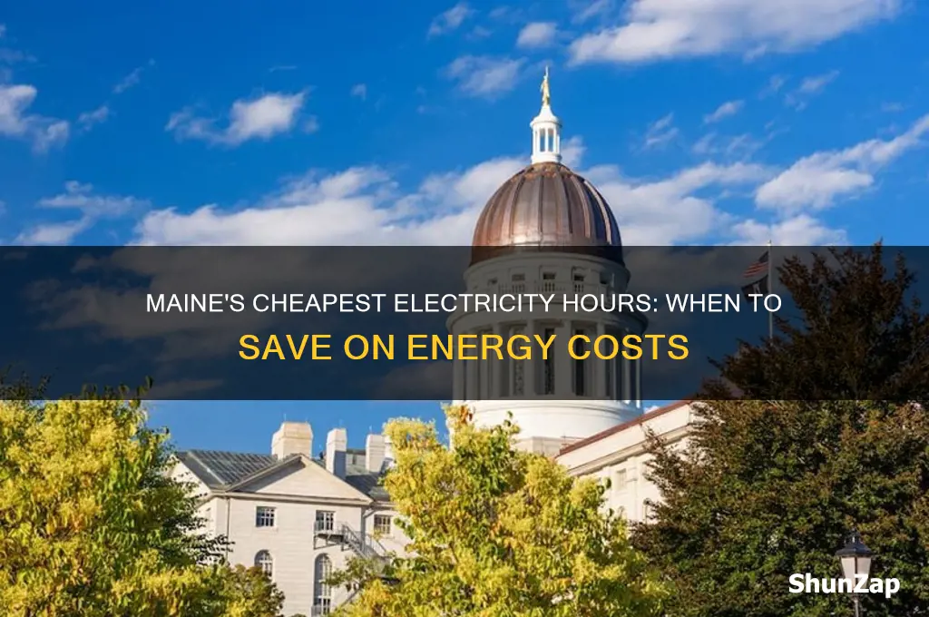 when is electricity the cheapest to use in maine