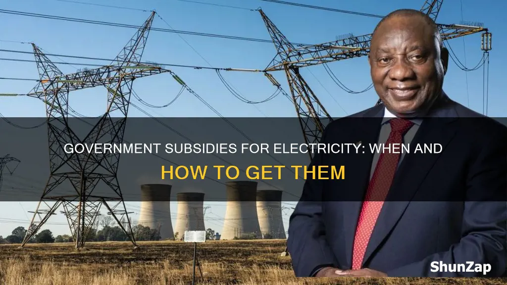when is government giving money for electricity