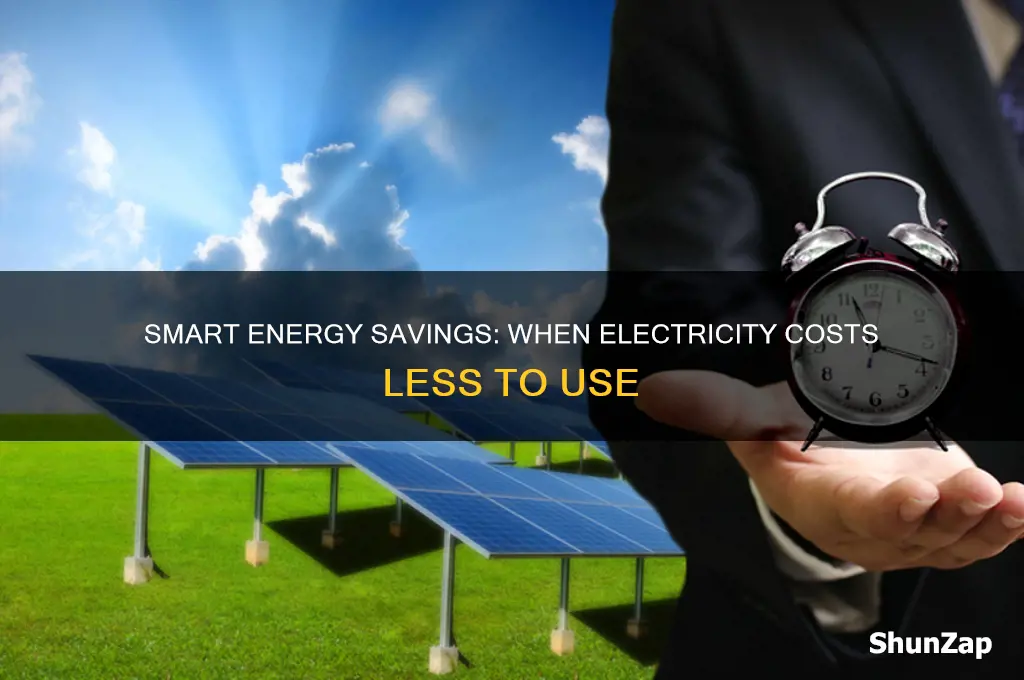 when is it cheap to use electricity