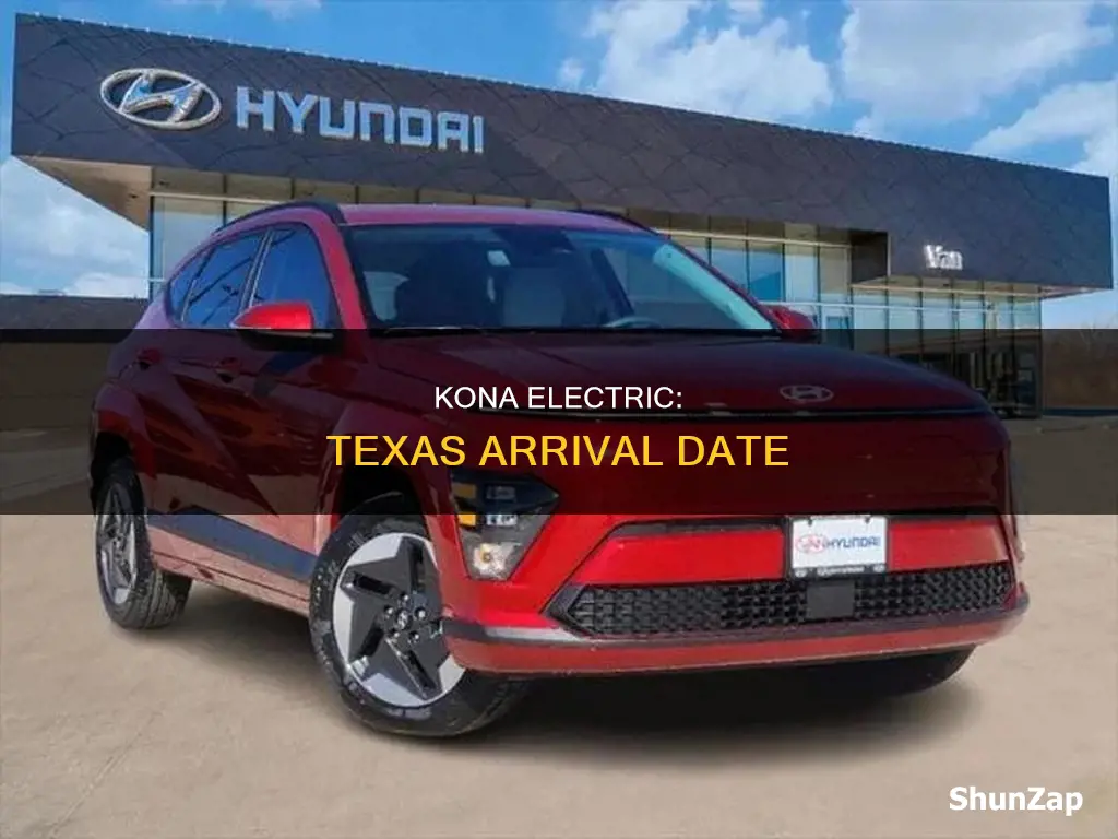 when is kona electric available in texas