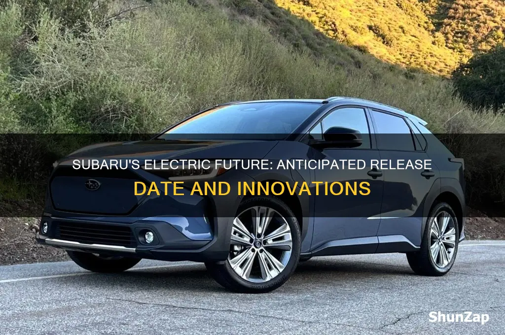 when is subaru coming out with an electric car