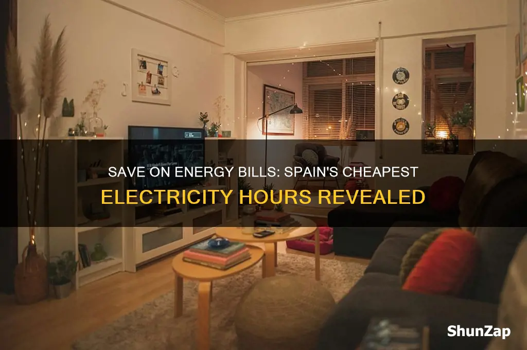 when is the cheapest time to use electricity in spain