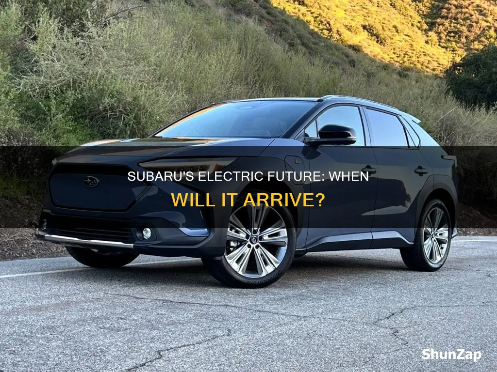 when is the electric subaru coming out