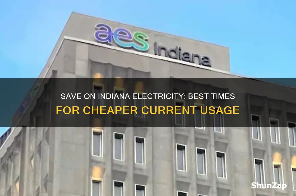 when is the electricity current cheapest to use in indiana