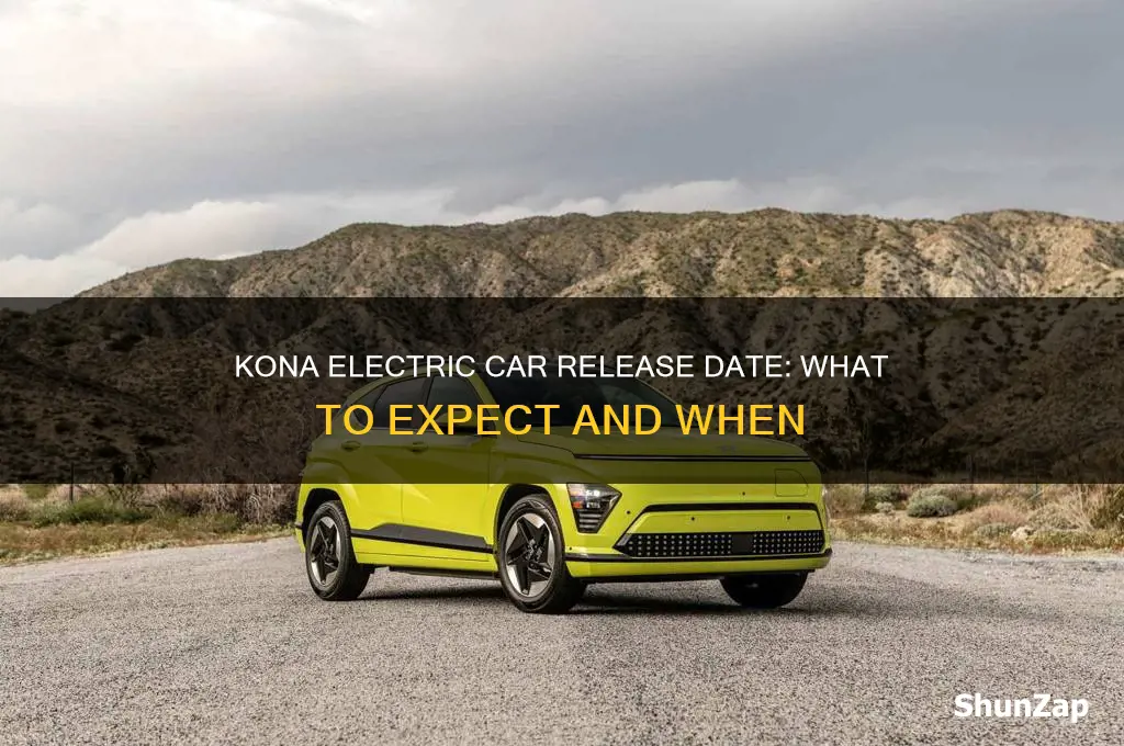 when is the kona electric car coming out