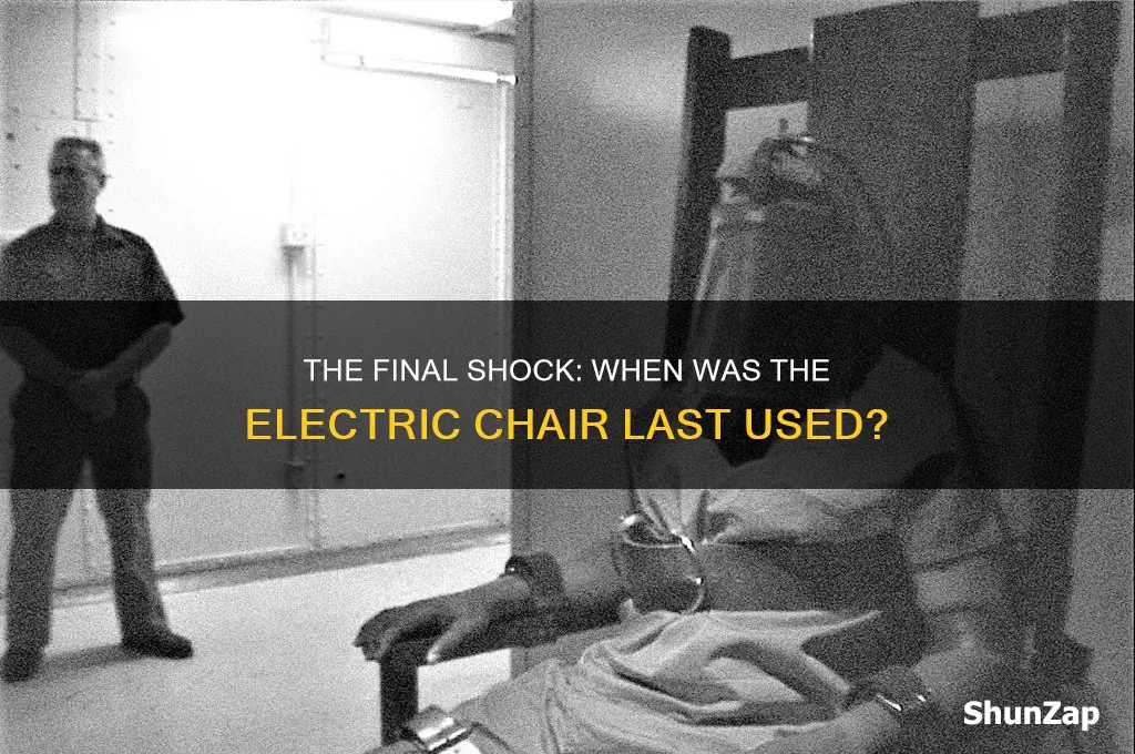 when is the last time the electric chair was used