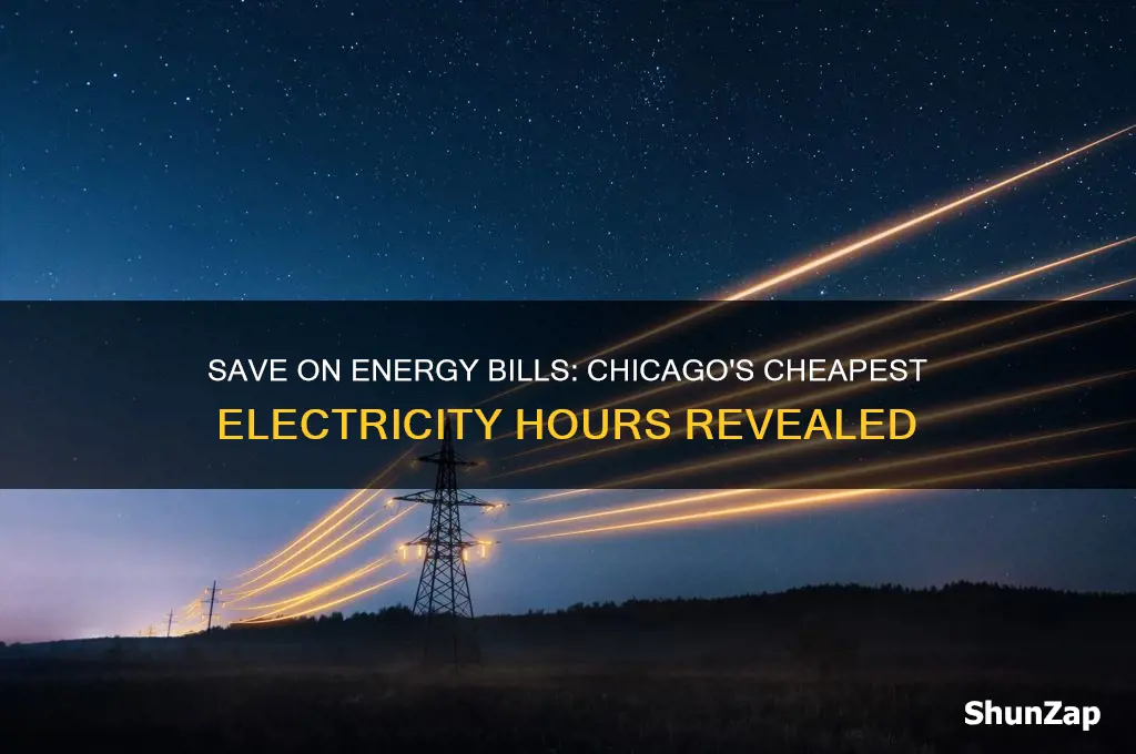 when is using electricity cheapest in chicago