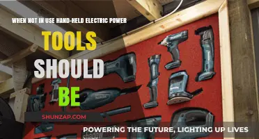 Safely Storing Hand-Held Electric Power Tools When Not in Use