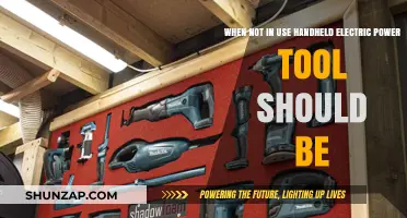 Handheld Electric Power Tools: Safety Tips for Proper Storage When Not in Use