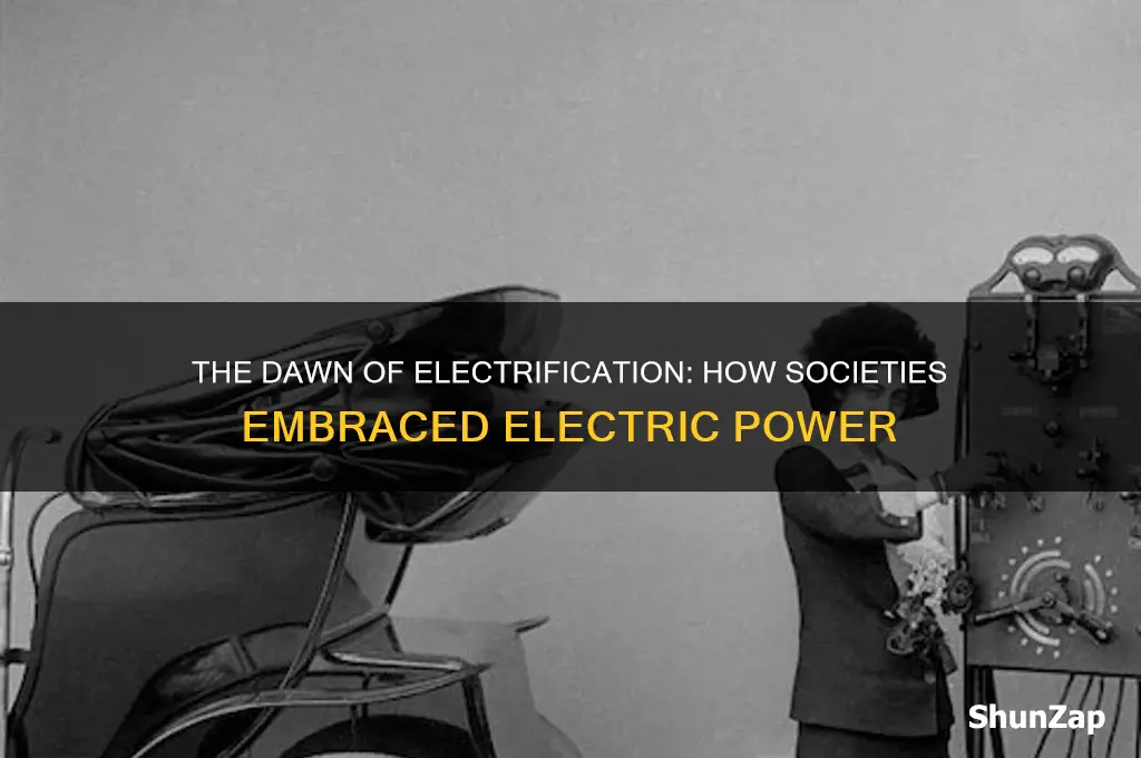 when people start using electricity