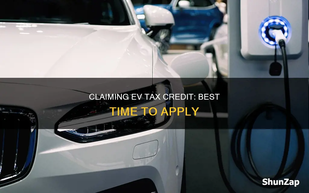 when to apply for ev electrical credit