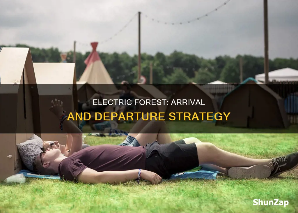 when to arrive and leave electric forest