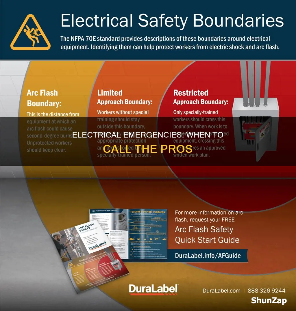 when to call the pros electrical infographic
