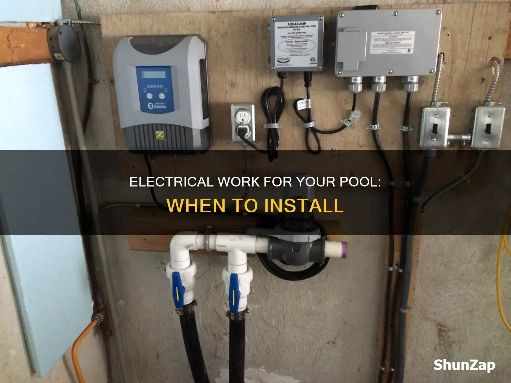 when to ijstsll electrical for swimming pool