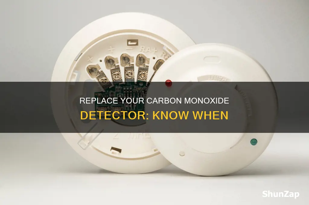 when to replace electric carbon monoxide detector
