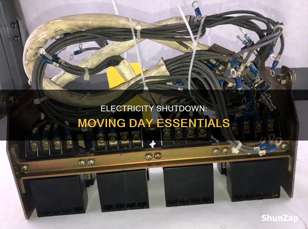 when to shut off electricity when moving
