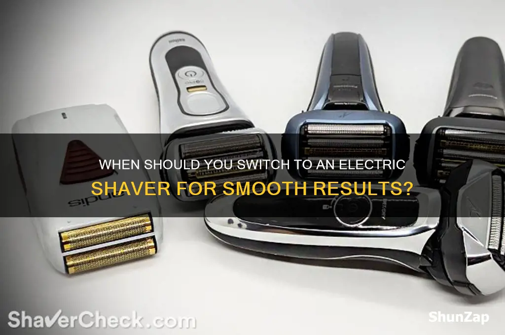 when to start using an electric shaver
