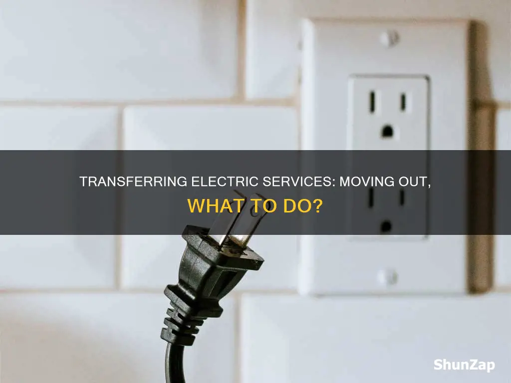 when to stop electric service when moving