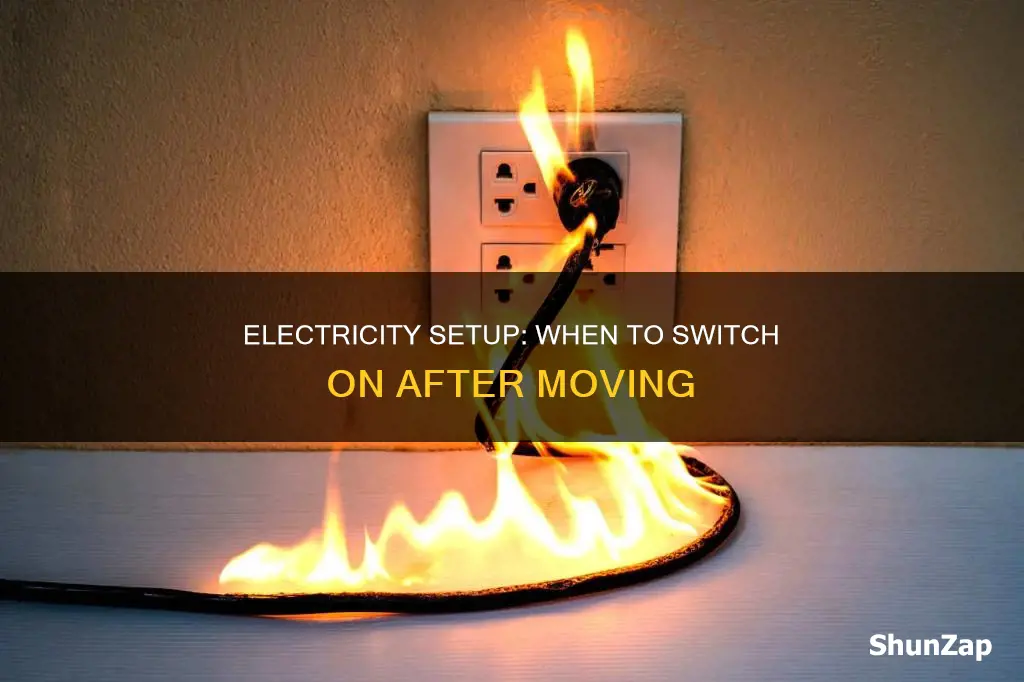 when to turn on electricity moving gru