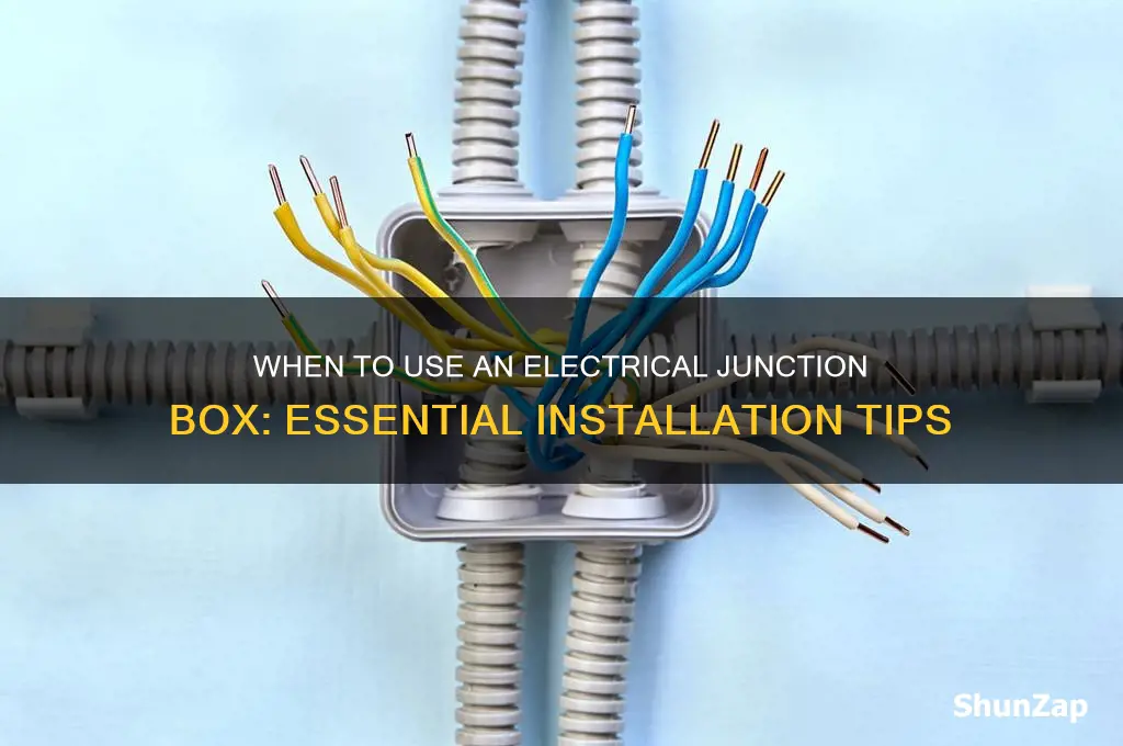 when to use a electrical junction box