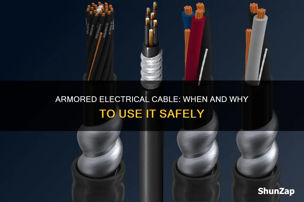 when to use armored electrical cable